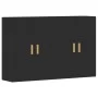 Armarios de pared 2 uds madera de ingeniería negro de vidaXL, Aparadores - Ref: Foro24-3197978, Precio: 134,29 €, Descuento: %