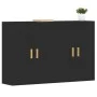 Armarios de pared 2 uds madera de ingeniería negro de vidaXL, Aparadores - Ref: Foro24-3197978, Precio: 134,29 €, Descuento: %