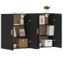 Armarios de pared 2 uds madera de ingeniería negro de vidaXL, Aparadores - Ref: Foro24-3197978, Precio: 134,29 €, Descuento: %