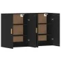 Armarios de pared 2 uds madera de ingeniería negro de vidaXL, Aparadores - Ref: Foro24-3197978, Precio: 134,29 €, Descuento: %