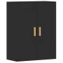 Armarios de pared 2 uds madera de ingeniería negro de vidaXL, Aparadores - Ref: Foro24-3197978, Precio: 134,29 €, Descuento: %