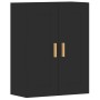 Wandschränke, 2 Stück, schwarzes Holzwerkstoff von vidaXL, Sideboards - Ref: Foro24-3197978, Preis: 135,81 €, Rabatt: %