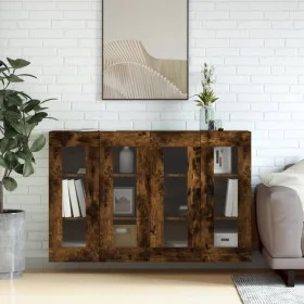 Wandschränke, 2 Stück, Holzwerkstoff, geräucherte Eiche von vidaXL, Sideboards - Ref: Foro24-3197910, Preis: 137,95 €, Rabatt: %