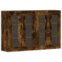 Wall cabinets 2 pcs engineered wood smoked oak by vidaXL, Sideboards - Ref: Foro24-3197910, Price: 140,15 €, Discount: %