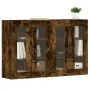Wandschränke, 2 Stück, Holzwerkstoff, geräucherte Eiche von vidaXL, Sideboards - Ref: Foro24-3197910, Preis: 137,95 €, Rabatt: %