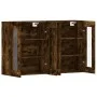 Wandschränke, 2 Stück, Holzwerkstoff, geräucherte Eiche von vidaXL, Sideboards - Ref: Foro24-3197910, Preis: 137,95 €, Rabatt: %