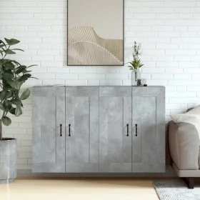 Wall cabinets 2 pcs concrete gray engineered wood by vidaXL, Sideboards - Ref: Foro24-3197988, Price: 125,27 €, Discount: %