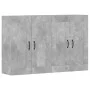 Armarios de pared 2 uds madera de ingeniería gris hormigón de vidaXL, Aparadores - Ref: Foro24-3197988, Precio: 125,04 €, Des...
