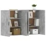 Armarios de pared 2 uds madera de ingeniería gris hormigón de vidaXL, Aparadores - Ref: Foro24-3197988, Precio: 125,04 €, Des...