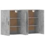 Armarios de pared 2 uds madera de ingeniería gris hormigón de vidaXL, Aparadores - Ref: Foro24-3197988, Precio: 125,04 €, Des...