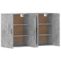 Wall cabinets 2 pcs concrete gray engineered wood by vidaXL, Sideboards - Ref: Foro24-3197988, Price: 126,57 €, Discount: %