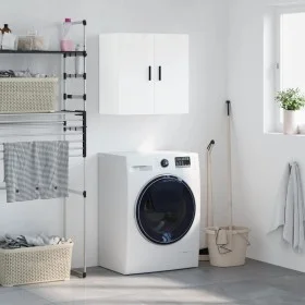 Glossy white engineered wood wall cabinet 60x31x60 cm by vidaXL, Lockers and storage cabinets - Ref: Foro24-829982, Price: 61...