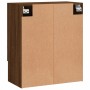 Wandschrank aus braunem Eichenholz, 60x31x70 cm von vidaXL, Schließfächer und Lagerschränke - Ref: Foro24-829939, Preis: 63,8...