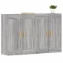Wandschränke 2 Stk. Sonomagraues Holzwerkstoff von vidaXL, Sideboards - Ref: Foro24-3197983, Preis: 136,33 €, Rabatt: %
