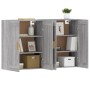 Wandschränke 2 Stk. Sonomagraues Holzwerkstoff von vidaXL, Sideboards - Ref: Foro24-3197983, Preis: 138,00 €, Rabatt: %