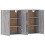 Wandschränke 2 Stk. Sonomagraues Holzwerkstoff von vidaXL, Sideboards - Ref: Foro24-3197983, Preis: 138,00 €, Rabatt: %