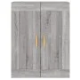 Wandschränke 2 Stk. Sonomagraues Holzwerkstoff von vidaXL, Sideboards - Ref: Foro24-3197983, Preis: 136,33 €, Rabatt: %