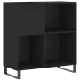 Mueble para discos madera contrachapada negro 84,5x38x89 cm de vidaXL, Almacenamiento para CD y DVD - Ref: Foro24-831781, Pre...
