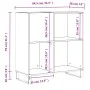 Mueble para discos madera contrachapada negro 84,5x38x89 cm de vidaXL, Almacenamiento para CD y DVD - Ref: Foro24-831781, Pre...