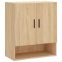 Sonoma oak engineered wood wall cabinet 60x31x70 cm by vidaXL, Lockers and storage cabinets - Ref: Foro24-829927, Price: 63,0...
