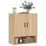 Sonoma oak engineered wood wall cabinet 60x31x70 cm by vidaXL, Lockers and storage cabinets - Ref: Foro24-829927, Price: 63,0...