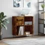 Smoked oak plywood disc cabinet 84.5x38x89 cm by vidaXL, CD and DVD storage - Ref: Foro24-831777, Price: 67,28 €, Discount: %