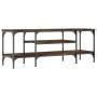 Parkett und geräucherte Eiche Eisen TV-Möbel 121x35x45 cm von vidaXL, TV-Möbel - Ref: Foro24-831805, Preis: 60,39 €, Rabatt: %
