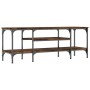 Parkett und geräucherte Eiche Eisen TV-Möbel 121x35x45 cm von vidaXL, TV-Möbel - Ref: Foro24-831805, Preis: 60,39 €, Rabatt: %