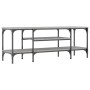 Sonoma grauer TV-Schrank aus Holzwerkstoff und Eisen, 121 x 35 x 45 cm von vidaXL, TV-Möbel - Ref: Foro24-831806, Preis: 62,0...