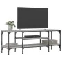 Sonoma gray engineered wood and iron TV cabinet 121x35x45 cm by vidaXL, TV Furniture - Ref: Foro24-831806, Price: 61,31 €, Di...
