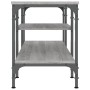 Sonoma grauer TV-Schrank aus Holzwerkstoff und Eisen, 121 x 35 x 45 cm von vidaXL, TV-Möbel - Ref: Foro24-831806, Preis: 62,0...
