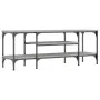 Sonoma gray engineered wood and iron TV cabinet 121x35x45 cm by vidaXL, TV Furniture - Ref: Foro24-831806, Price: 61,31 €, Di...
