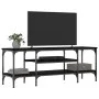 Black iron and plywood TV cabinet 121x35x45 cm by vidaXL, TV Furniture - Ref: Foro24-831803, Price: 61,13 €, Discount: %