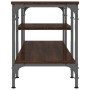 TV-Möbel aus Ingenieurholz und Eisen Eiche Braun 121x35x45 cm von vidaXL, TV-Möbel - Ref: Foro24-831807, Preis: 62,09 €, Raba...