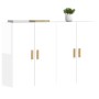Wandschränke 2 Stk. Ingenieurholz glänzend weiß von vidaXL, Sideboards - Ref: Foro24-3197877, Preis: 167,83 €, Rabatt: %