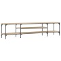 TV-Schrank aus Holzwerkstoff und Eisen Sonoma-Eiche 201x35x45 cm von vidaXL, TV-Möbel - Ref: Foro24-831814, Preis: 83,11 €, R...