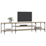TV-Schrank aus Holzwerkstoff und Eisen Sonoma-Eiche 201x35x45 cm von vidaXL, TV-Möbel - Ref: Foro24-831814, Preis: 83,11 €, R...