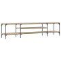 TV-Schrank aus Holzwerkstoff und Eisen Sonoma-Eiche 201x35x45 cm von vidaXL, TV-Möbel - Ref: Foro24-831814, Preis: 83,11 €, R...