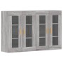 Wandschränke 2 Stk. Sonomagraues Holzwerkstoff von vidaXL, Sideboards - Ref: Foro24-3197903, Preis: 172,07 €, Rabatt: %