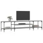 Sonoma grauer TV-Schrank aus Holzwerkstoff und Eisen, 201 x 35 x 45 cm von vidaXL, TV-Möbel - Ref: Foro24-831816, Preis: 82,1...