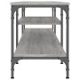 Sonoma gray engineered wood and iron TV cabinet 201x35x45 cm by vidaXL, TV Furniture - Ref: Foro24-831816, Price: 83,13 €, Di...