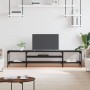 TV-Möbel aus Holz und schwarzem Eisen 201x35x45 cm von vidaXL, TV-Möbel - Ref: Foro24-831813, Preis: 85,58 €, Rabatt: %