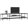 TV-Möbel aus Holz und schwarzem Eisen 201x35x45 cm von vidaXL, TV-Möbel - Ref: Foro24-831813, Preis: 85,58 €, Rabatt: %
