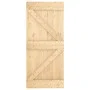Schiebetür mit Beschlägen aus massivem Kiefernholz, 90 x 210 cm von vidaXL, Türen - Ref: Foro24-3203160, Preis: 197,69 €, Rab...