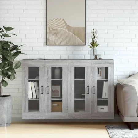 Wandschränke 2 Stk. Holzwerkstoff Sonoma grau von vidaXL, Sideboards - Ref: Foro24-3197911, Preis: 142,28 €, Rabatt: %