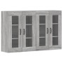 Wandschränke 2 Stk. Holzwerkstoff Sonoma grau von vidaXL, Sideboards - Ref: Foro24-3197911, Preis: 144,03 €, Rabatt: %