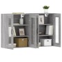 Wandschränke 2 Stk. Holzwerkstoff Sonoma grau von vidaXL, Sideboards - Ref: Foro24-3197911, Preis: 144,03 €, Rabatt: %
