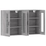 Wandschränke 2 Stk. Holzwerkstoff Sonoma grau von vidaXL, Sideboards - Ref: Foro24-3197911, Preis: 144,03 €, Rabatt: %