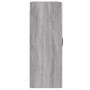 Armarios de pared 2 uds madera de ingeniería gris Sonoma