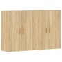 Armarios de pared 2 uds madera de ingeniería roble Sonoma